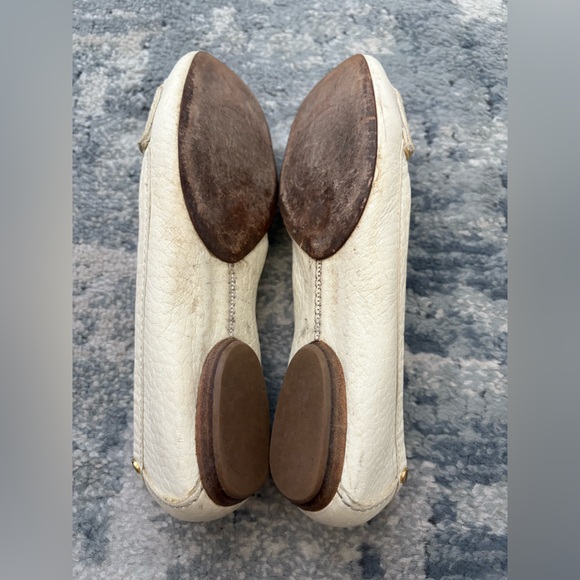 Tory Burch Leather Whipstitch Trim Loafers, Women’s 8M, Bone - Picture 12 of 15